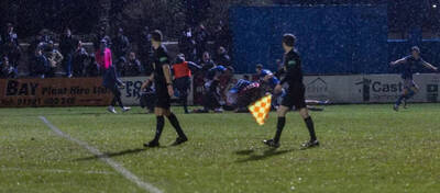 Celtic v Dundee – Ryan Lee assisted by Douglas Ross. Andrew Dallas assisting David Dickinson