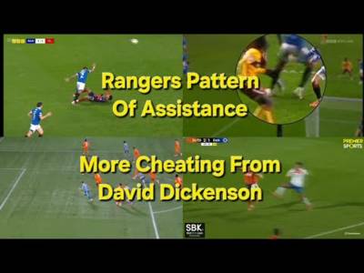 More CHEATING From David Dickinson &ndash; Rangers Pattern Of Assistance Continues | Updated
