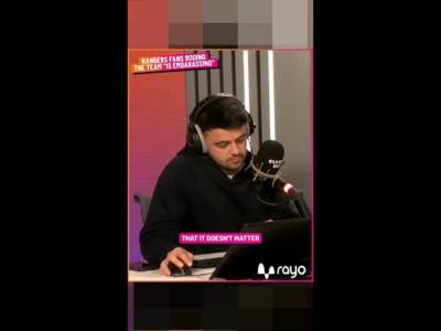 Rangers fan hits out at fellow supporters for booing earlier this week