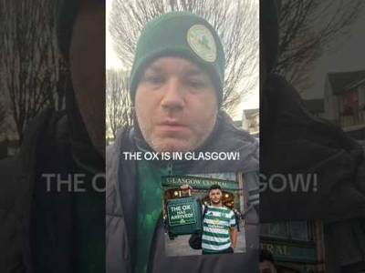The OX is in Glasgow! #celticfc