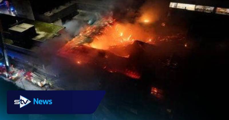 Man charged after fire ripped through former Ayrshire shopping mall and Celtic supporters’ club