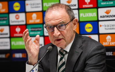 Martin may want Celtic to go two up front, but he needs to be careful.