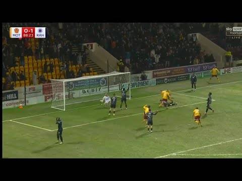 Stephen Welsh Equaliser For 10 Men Motherwell Against Rangers & Full Time Scenes
