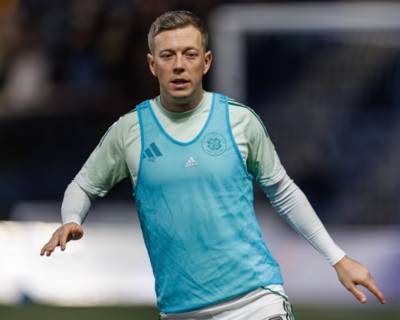 Callum McGregor reacts to Alex Oxlade-Chamberlain’s winner and message inside Celtic dressing room