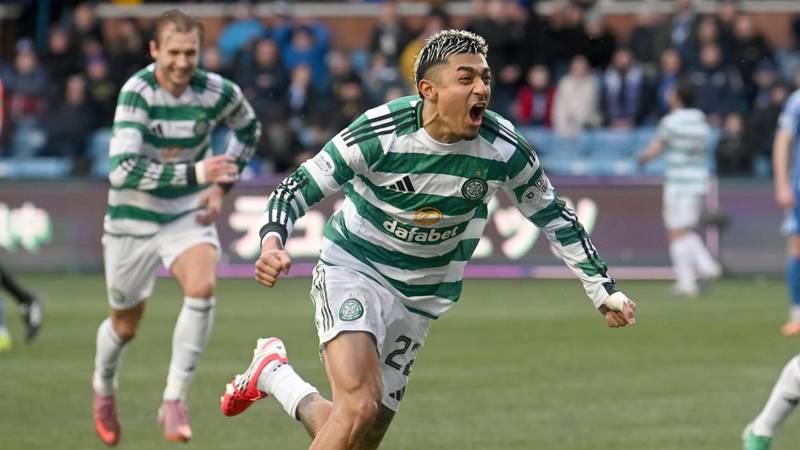 KILMARNOCK 2 CELTIC 3 It’s another late, late show for champions as Julian Araujo’s dramatic winner sparks bedlam . and keeps Parkhead title dream alive