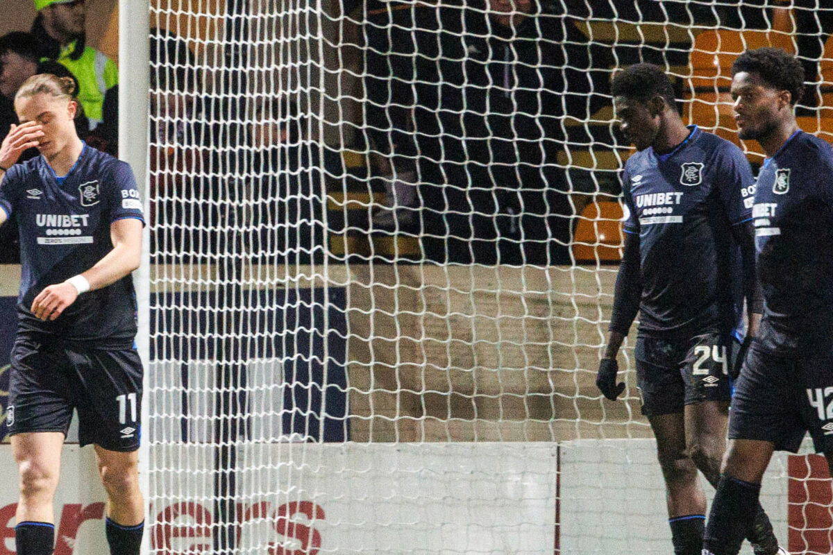 Keevins puts the kiss of death on the Ibrox side’s title aspirations. Its Celtic’s to lose now