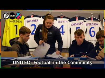 Jordan’s Story | Rangers Charity Foundation | UNITED: Football in the Community
