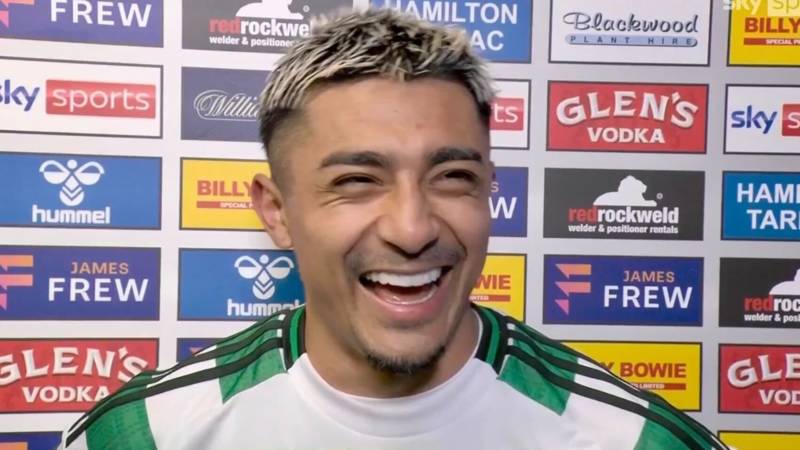 Alistair Johnston and Callum Osmand ecstatic on Instagram as Julian Araujo fires in Celtic winner