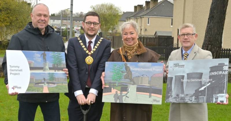 Final preparations being made for unveiling Lisbon Lion’s statue in Craigneuk