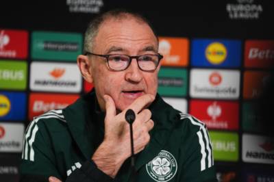 Martin O’Neill sets realistic Celtic expectations for Stuttgart and Europa League run