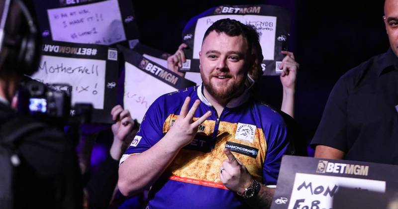 Josh Rock in Celtic taunt as Rangers diehard gets furious reaction from Glasgow darts fans