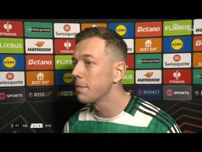 HONEST Callum McGregor Post Reaction Celtic 1-4 Stuttgart “We win as a team and we lose as a team”