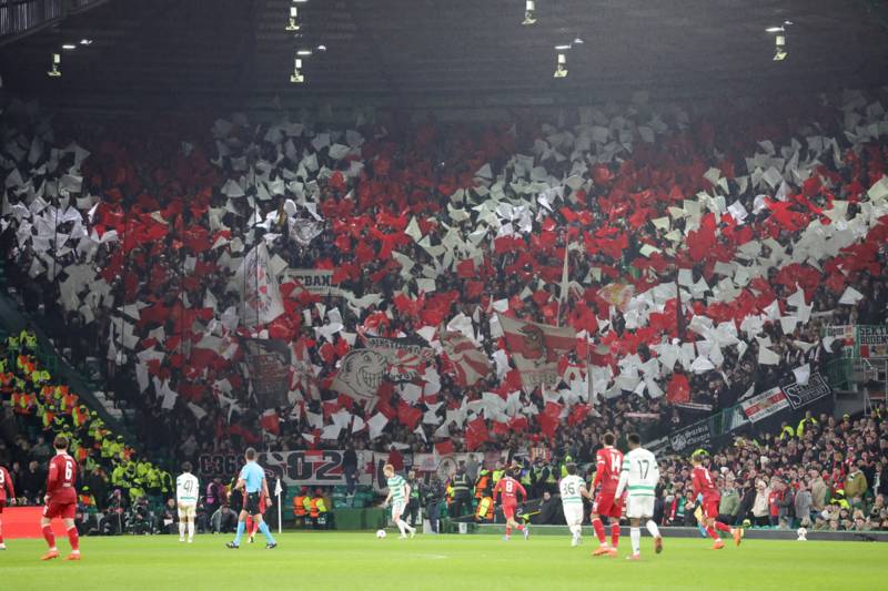 Stuttgart supporters issue Green Brigade message during Celtic Europa League tie