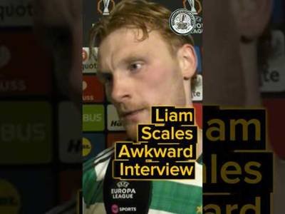 Liam Scales gave a notably blunt post-match interview