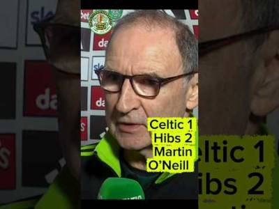 Martin O’Neill post match reaction to Hibs loss