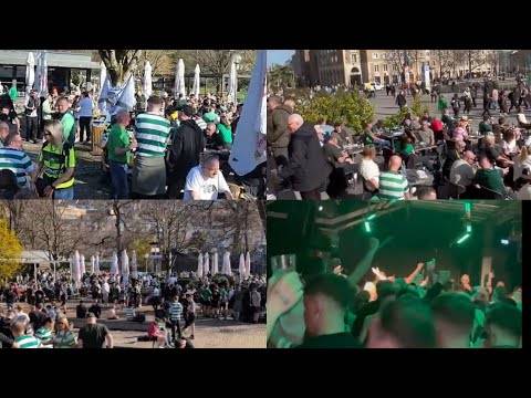 Celtic Fans TAKEOVER Stuttgart For Europa League Playoff Tie