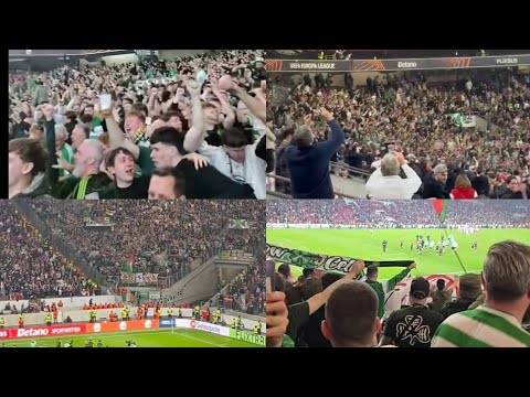 FANTASTIC LIMBS For Luke McCowan Goal & BRILLIANT Full Time Scenes | Stuttgart 0-1 Celtic