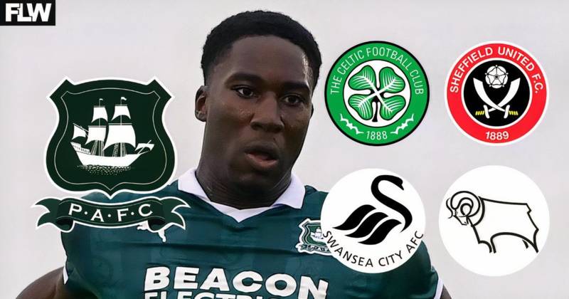 Celtic want Plymouth Argyle star: Derby County, Sheffield United and Swansea should join the mix