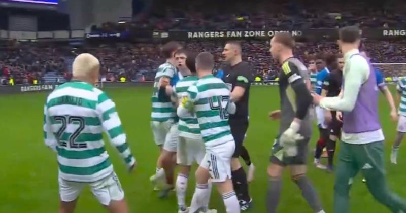 Julian Araujo riles Rangers ace Mikey Moore as Celtic star pours petrol on the fire with X rated taunt