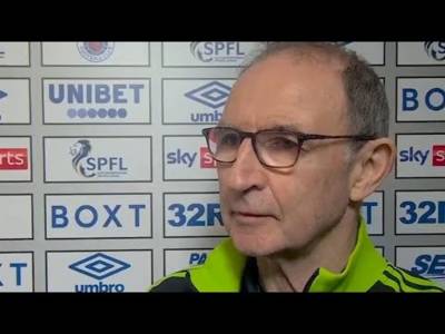 “We Should’ve Won The Game” Martin O’Neill Post Match Reaction Rangers 2-2 Celtic