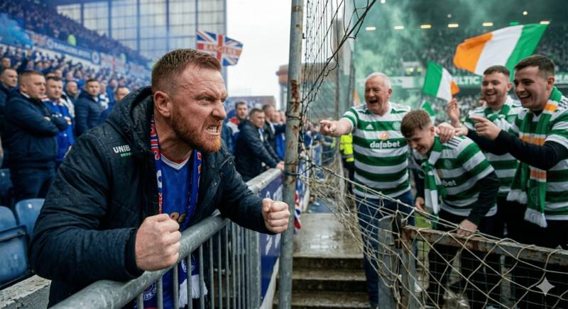 ‘Rohl out’, ‘Shocking’ &ndash; Superb Superscoreboard pain as Rangers fans are called out over Celtic penalty
