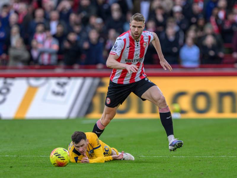 Celtic’s harsh European reality summed up as Kristoffer Ajer pushes for Champions League at Brentford