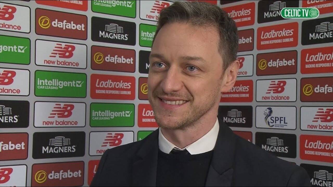 Why is Glasgow-born James McAvoy a Celtic fan?