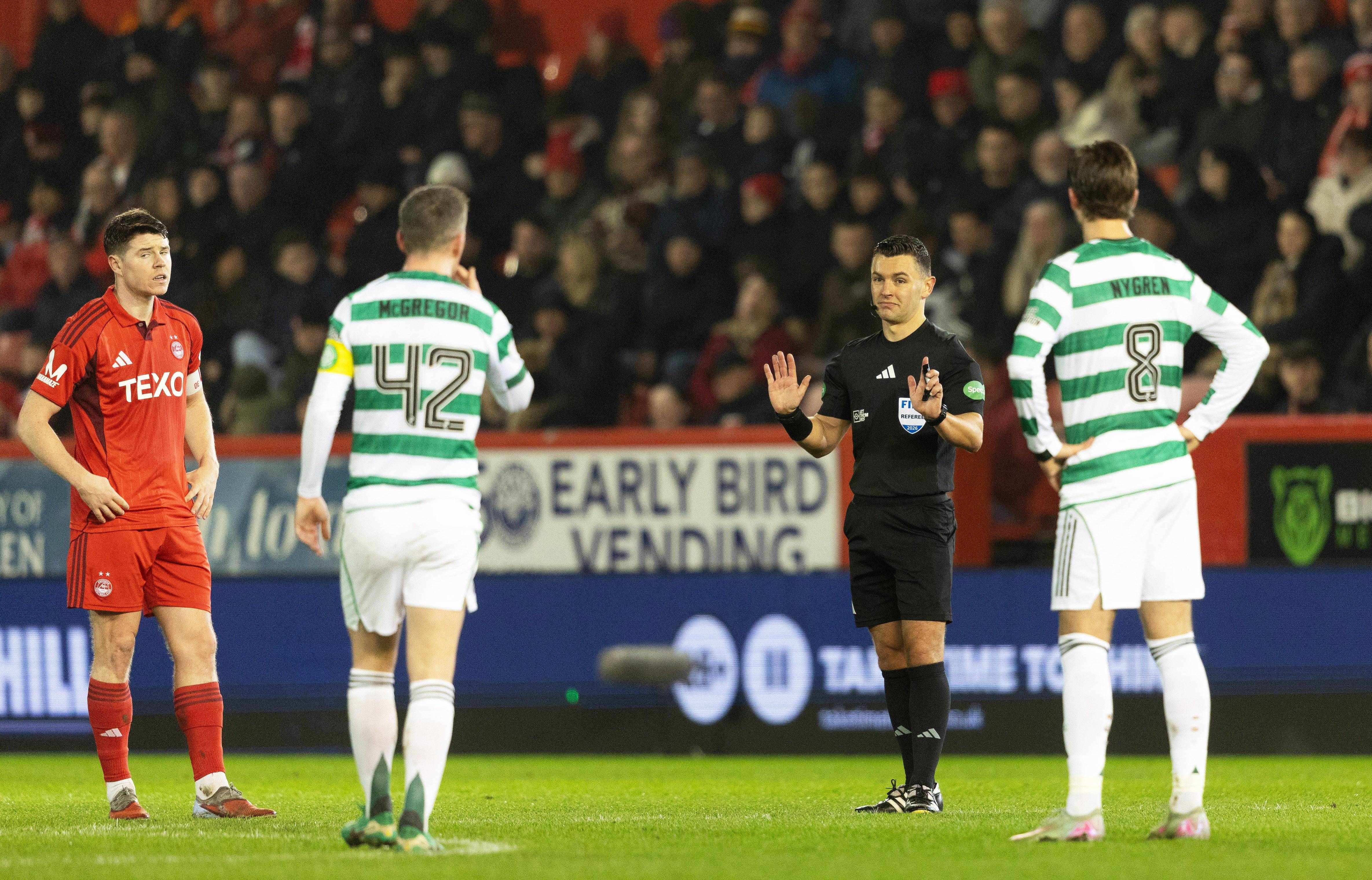 ‘Looks offside’ &ndash; Aberdeen question VAR lines on Celtic winner and rue Lyall Cameron staying on his feet