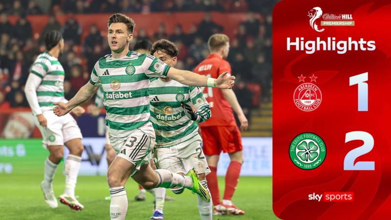 Celtic leapfrog Rangers and close gap on Hearts with Aberdeen victory