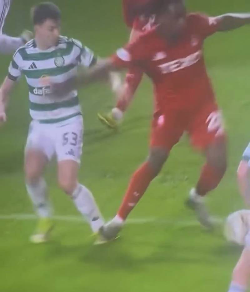 Watch: Horror Aberdeen Tackle Ignored By VAR