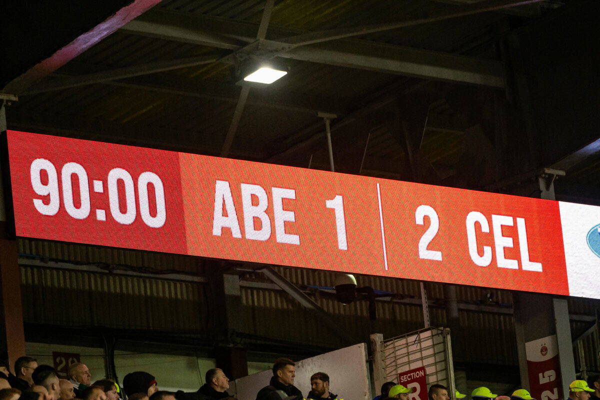 Ibrox fans in epic meltdown over Celtic’s second and winning goal at Pittodrie Last night