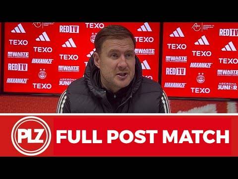 ‘It looked offside’ | Peter Leven reacts to Aberdeen 1-2 Celtic | FULL POST MATCH