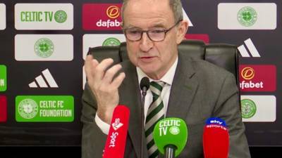 Martin O’Neill sighs ‘Good Lord’ after Ibrox question, previews Celtic derby