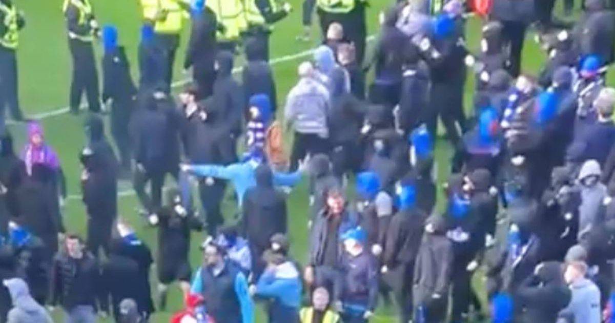 BREAKING: Rangers fans storm onto pitch after Celtic penalty shootout in chaotic O** F*** scenes