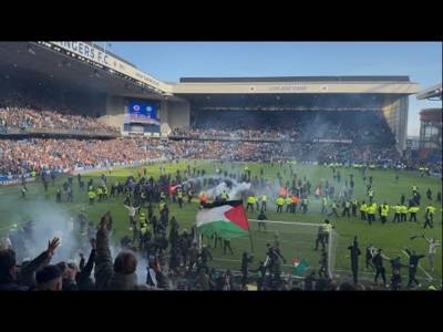 Crazy Ultra Fight at Full Time!!!! Rangers V Celtic 2-4!!!