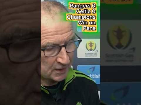 Celtic into semi final after winning at Ibrox / Martin O’Neill