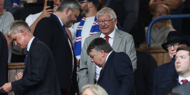 Sir Alex Ferguson and Gary Neville choose between Celtic and Rangers fans