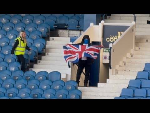 Rangers Fan Kicking Off after Celtic Winning in Ibrox!!!