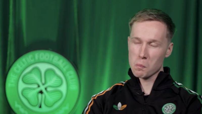 Viljami Sinisalo reacts to his ‘funny’ Celtic record at Ibrox