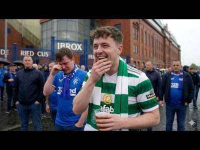 ‘He’s blessing himself’: The superb David Tanner Ibrox meltdown Celtic fans missed