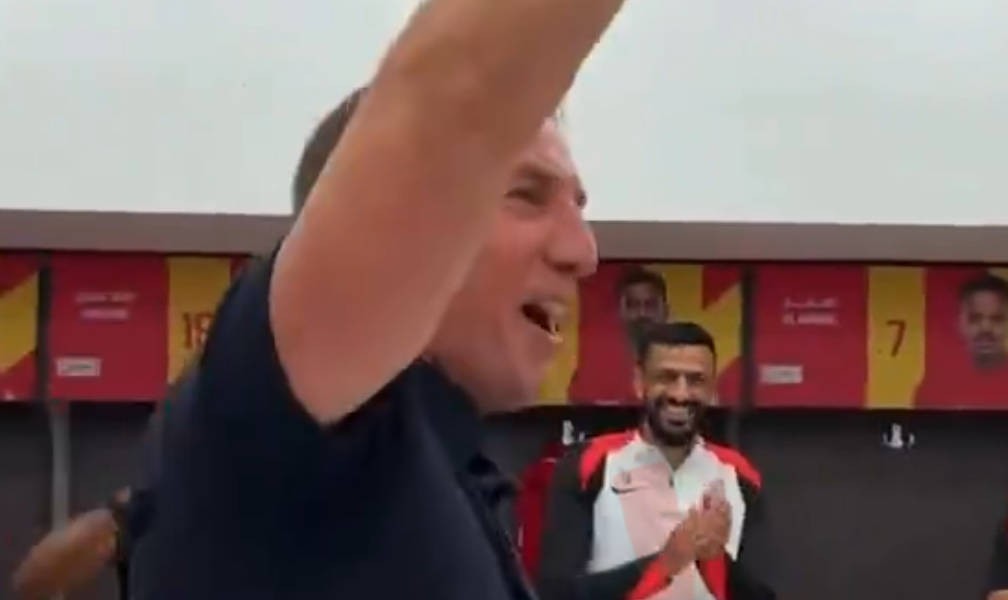 Watch jubilant ex-Celtic boss Brendan Rodgers celebrate after stunning Saudi comeback