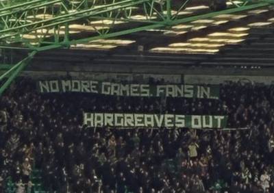 Bhoys Celtic’s ‘Hargreaves Out’ protest raises tensions