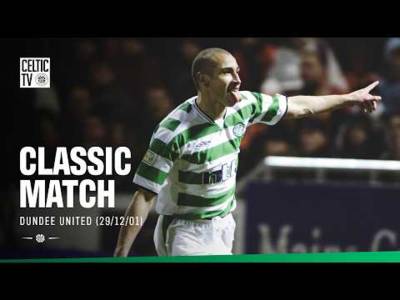 Classic Match: Dundee United 0-4 Celtic (29/12/01) | Larsson & Hartson run riot at Tannadice 🔥
