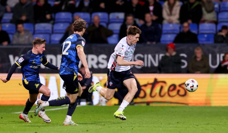 Celtic loanee Johnny Kenny earns praise from Steven Schumacher after ‘excellent’ Bolton display