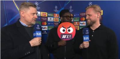 The critical questions a fawning CBS bottled asking Celtic goalkeeper Kasper Schmeichel