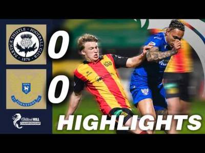 Partick Thistle 0-0 St. Johnstone | HIGHLIGHTS | William Hill Championship Partick Thistle 0-0 St. Johnstone | HIGHLIGHTS | William Hill Championship