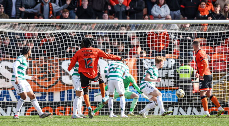 Celtic’s title challenge effectively ends in a disgraceful capitulation at Tannadice.