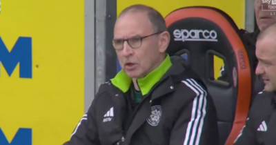 Celtic mishap eviscerated in X rated Martin O’Neill touchline blast as TV cameras catch boss fury