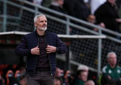 Jim Goodwin’s ‘miraculous’ top-six admission after Dundee United defeat Celtic