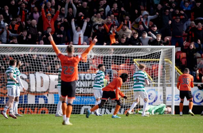 Celtic’s title bobbles towards Hearts and Rangers on Scottish football’s desert amid 35-year first